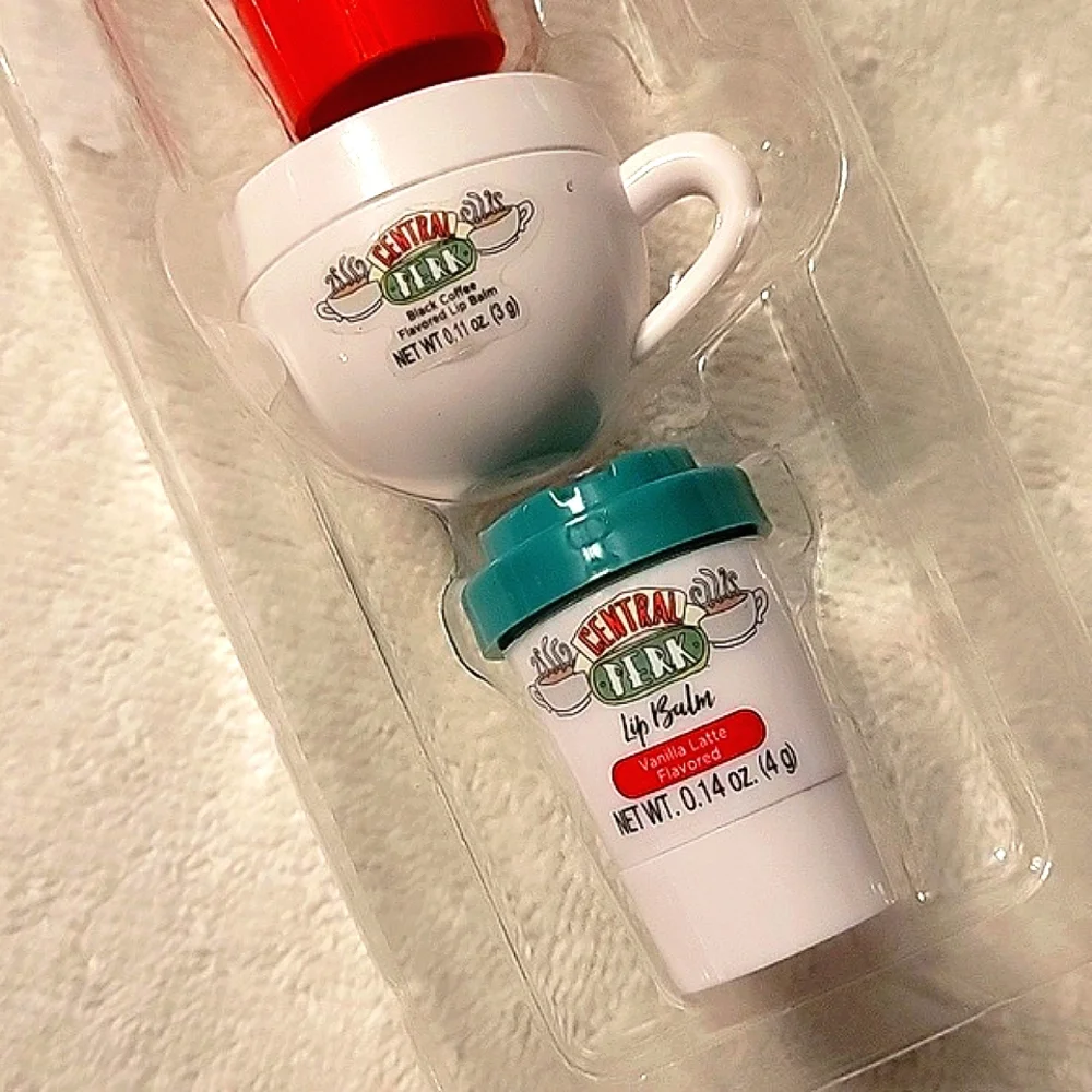 NEW Friends Central Perk 3-Pack Flavored Lip Balm Set